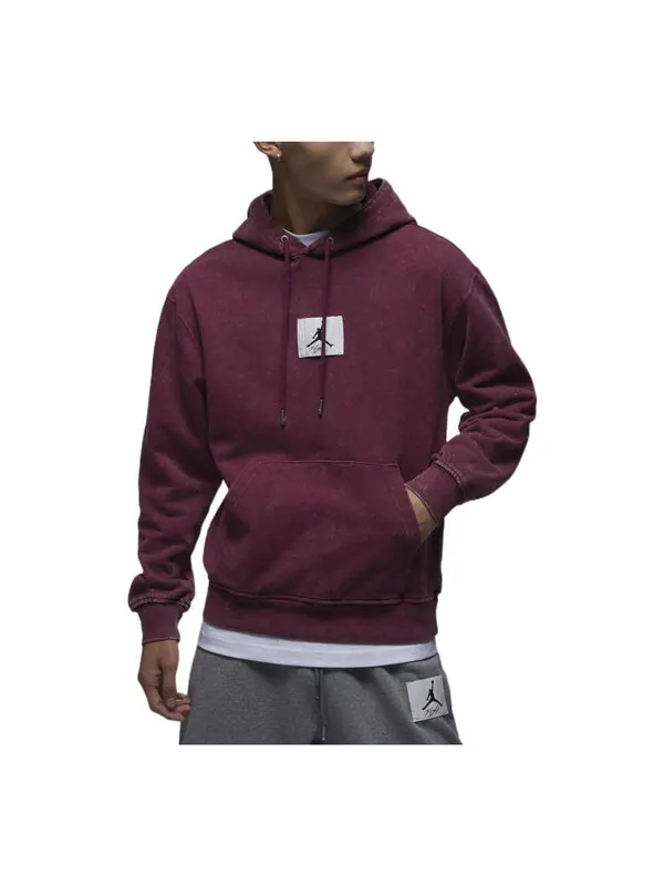 Толстовка Air Jordan Essential Wash Fleece Hoodie 'Red' — изображение 1 из 3