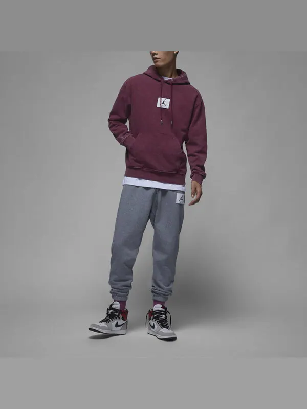 Толстовка Air Jordan Essential Wash Fleece Hoodie 'Red' — изображение 3 из 3