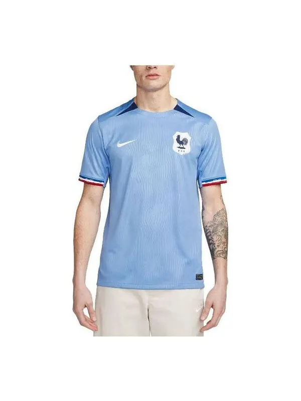 Футболка dri fit fff 2023 стадион домашние футбольные майки Nike — изображение 1 из 4, синий