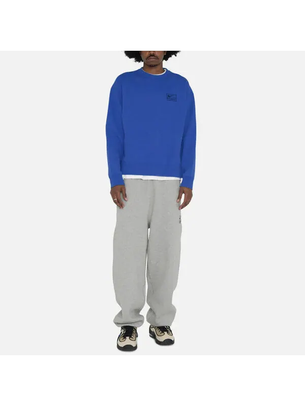 Толстовка Nike Acid Wash Crew Fleece x Stussy 'Blue' — изображение 3 из 4, синий
