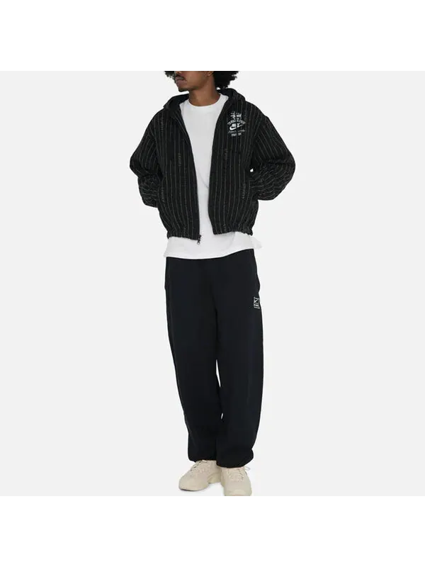 Куртка Nike x Stssy Striped Wool Jacket (Asia Sizing) 'Black' — изображение 3 из 4, черный