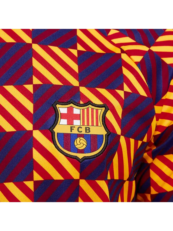 Спортивная футболка barcelona fc pre match soccer jersey 'orange' Nike — изображение 4 из 4, оранжевый/мульти