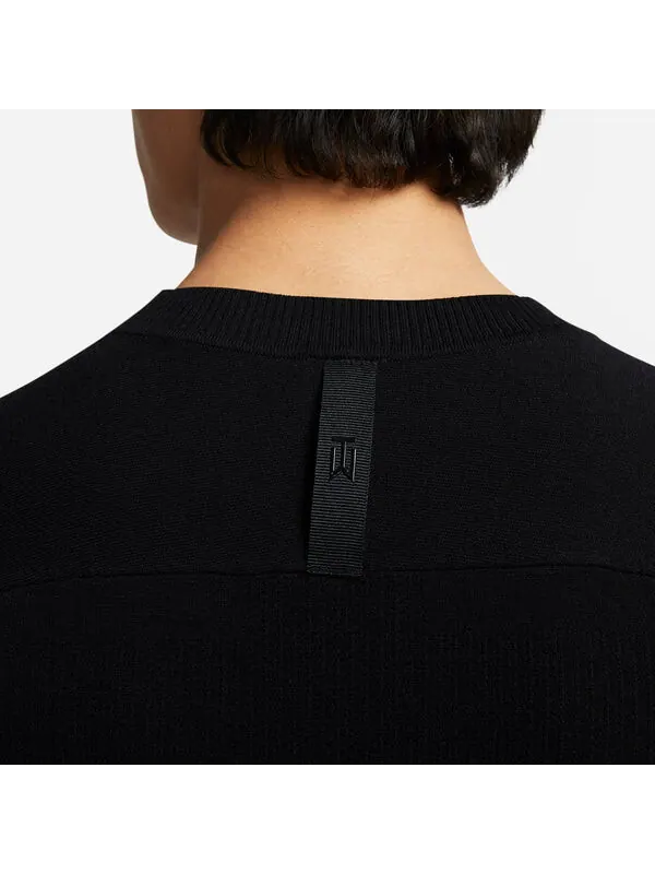 Футболка с длинным рукавом Dri Fit Nike — изображение 3 из 3, черный