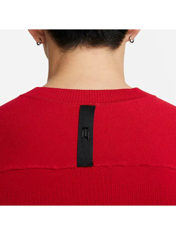 Футболка с длинным рукавом Dri Fit Nike — изображение 3 из 3, красный