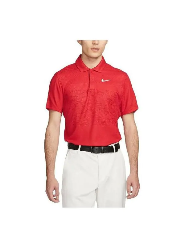 Рубашка поло dri fit adv Рубашка поло tiger woods Nike — изображение 1 из 4, красный