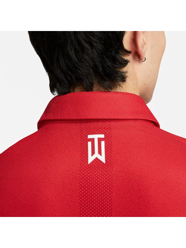 Рубашка поло dri fit adv Рубашка поло tiger woods Nike — изображение 4 из 4, красный