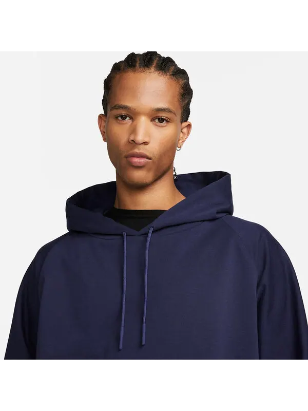 Толстовка Nike Knit Hoodie 'Midnight Navy' — изображение 2 из 4, синий