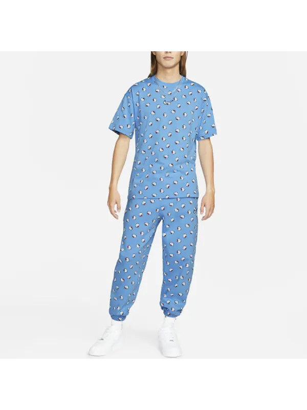 Футболка Nike x Hello Kitty Crossover SS22 Cat Full Print Pullover Short Sleeve Blue — изображение 3 из 4, мульти