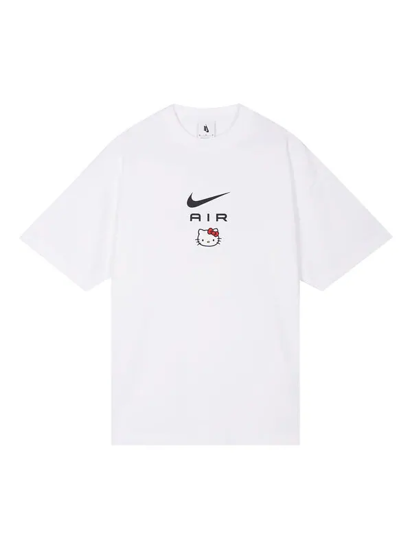 Футболка Nike x Hello Kitty Crossover Funny Cartoon Alphabet Pattern Printing Short Sleeve Asia — изображение 1 из 4, мульти