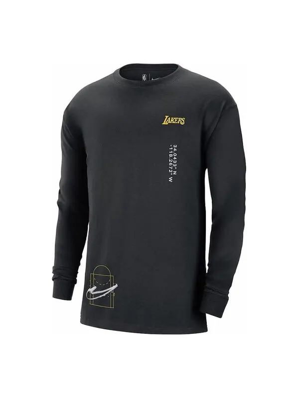 Футболка x nba los angeles lakers cts max90 футболка с длинным рукавом Nike — изображение 1 из 2, черный