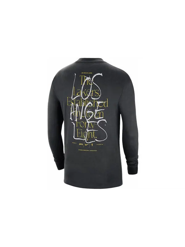 Футболка x nba los angeles lakers cts max90 футболка с длинным рукавом Nike — изображение 2 из 2, черный