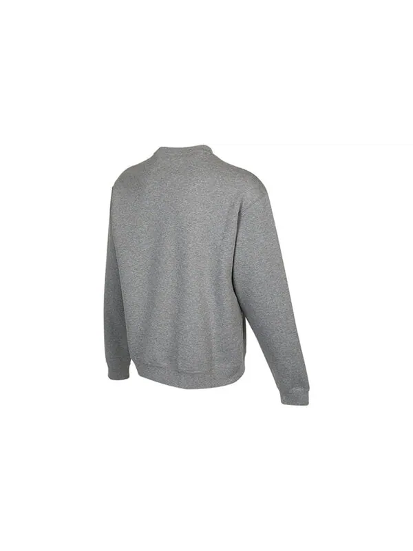 Толстовка Men's Air Jordan Embroidered Logo Sports Pullover Round Neck Gray — изображение 2 из 2, серый