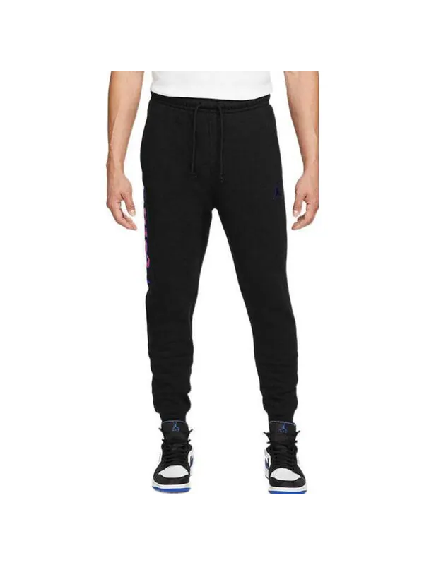 Спортивные штаны Men's Air Jordan Solid Color Logo Casual Bundle Feet Knit Sports — изображение 3 из 3, мульти