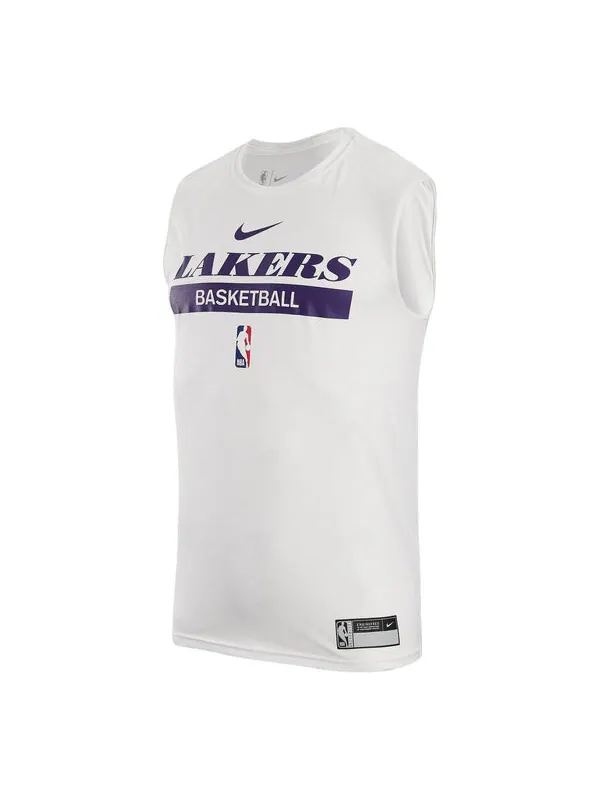 Футболка Nike x NBA LOS ANGELES LAKERS Dri-FIT Sleeveless T-shirt 'White' — изображение 1 из 2, белый/мульти