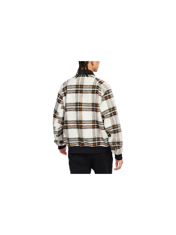 Куртка Men's Nike Plaid Reversible Loose Jacket Brown — изображение 2 из 4, коричневый
