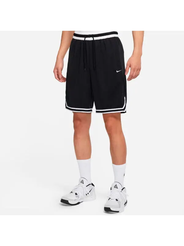 Шорты contrasting colors line detail lacing straight shorts black Nike — изображение 3 из 4, мульти