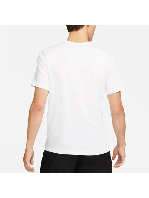 Футболка Men's Nike Alphabet Logo Printing Round Neck Pullover Short Sleeve White T-Shirt — изображение 4 из 4, мульти