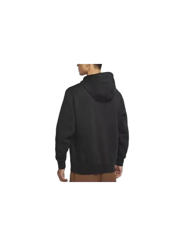 Толстовка Nike Logo Hoodie 'Black Orange' — изображение 3 из 3, черный/мульти