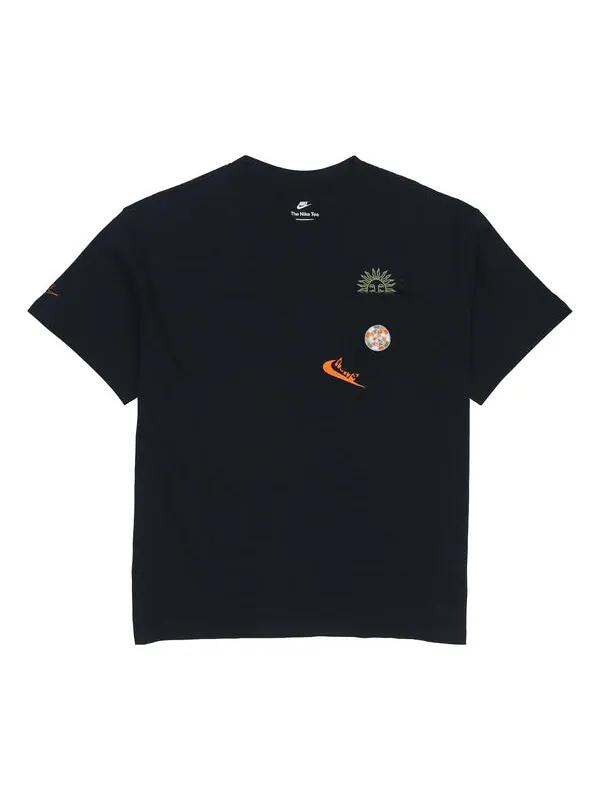 Футболка Men's Nike Logo Pocket Printing Round Neck Short Sleeve Black T-Shirt — изображение 1 из 4, мульти