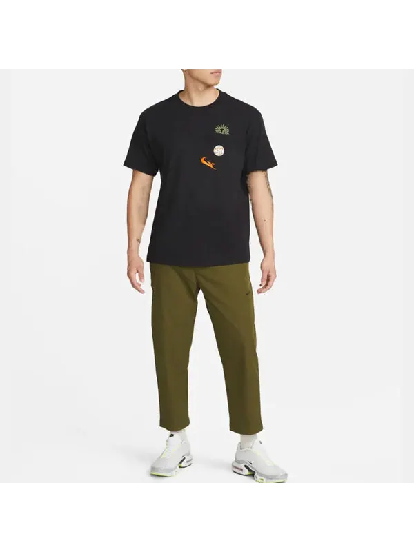 Футболка Men's Nike Logo Pocket Printing Round Neck Short Sleeve Black T-Shirt — изображение 3 из 4, мульти