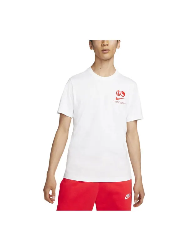 Футболка спортивная футболка Nike — изображение 1 из 1, белый/красный