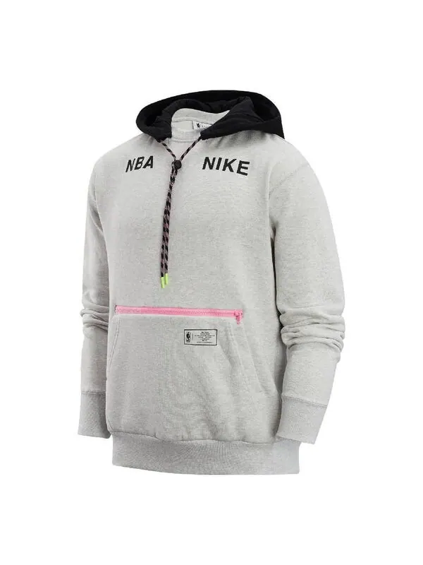 Толстовка Nike NBA Courtside Hooded Jacket 'Grey' — изображение 1 из 3, серый/мульти