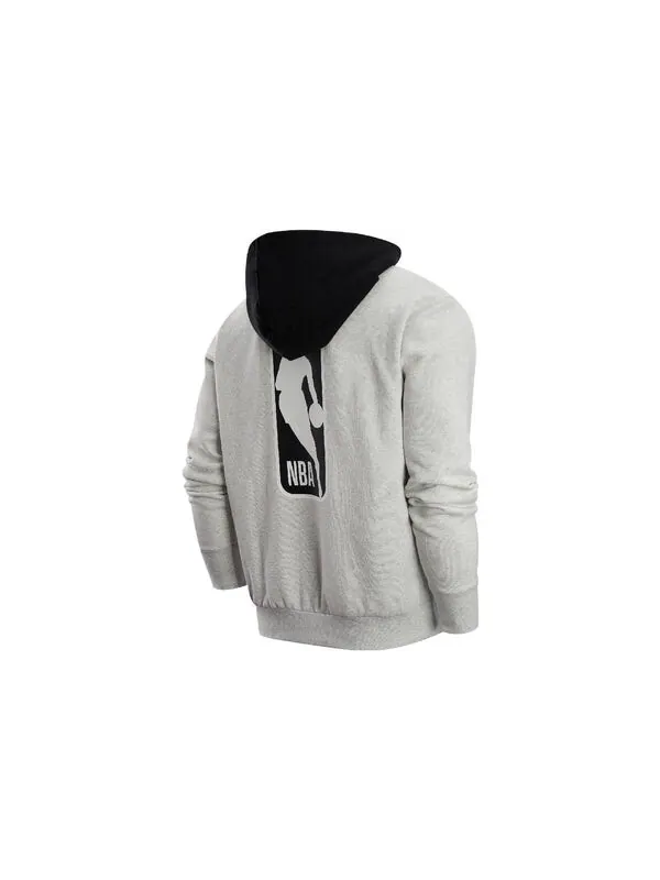 Толстовка Nike NBA Courtside Hooded Jacket 'Grey' — изображение 2 из 3, серый/мульти