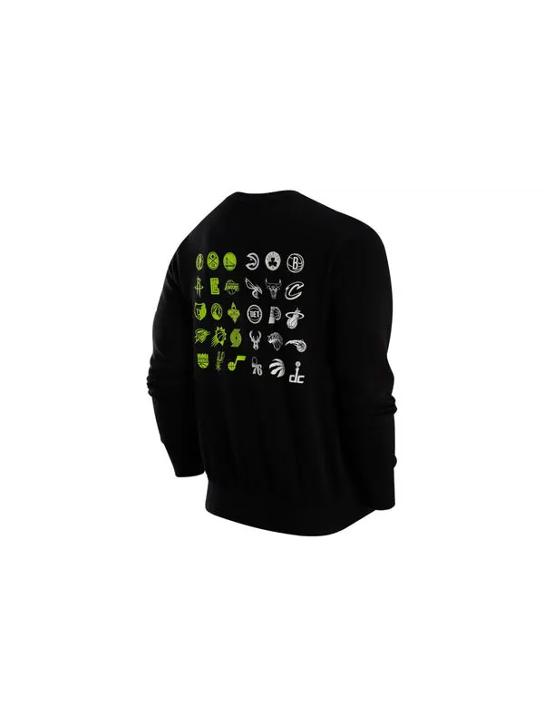 Толстовка Nike NBA TEAM 31 COURTSIDE Logo Hoodie 'Black' — изображение 2 из 3, черный/мульти