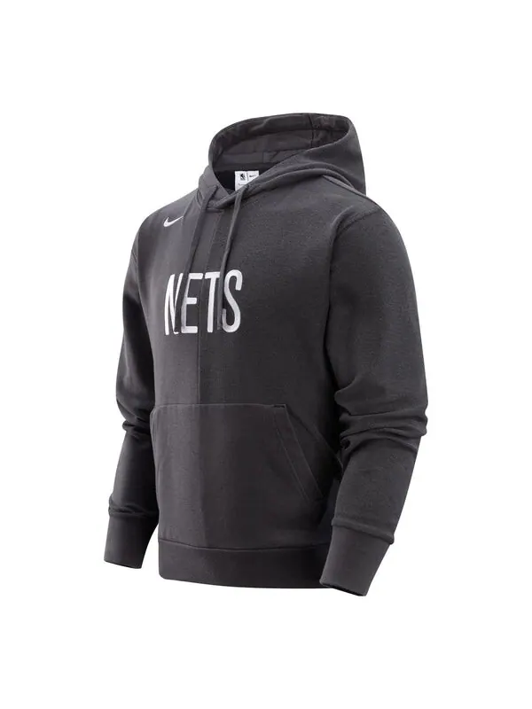 Толстовка Nike x NBA Brooklyn NETS Hoodie 'Black' — изображение 1 из 3, черный/мульти