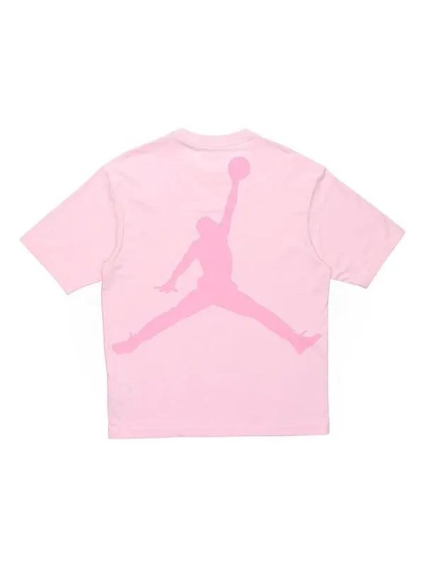 Футболка men's casual sports breathable short sleeve pink t-shirt Air Jordan — изображение 1 из 4, розовый