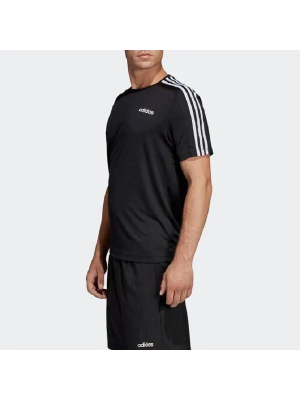 Футболка d2m tee athleisure casual sports short sleeve black Adidas — изображение 4 из 4, черный
