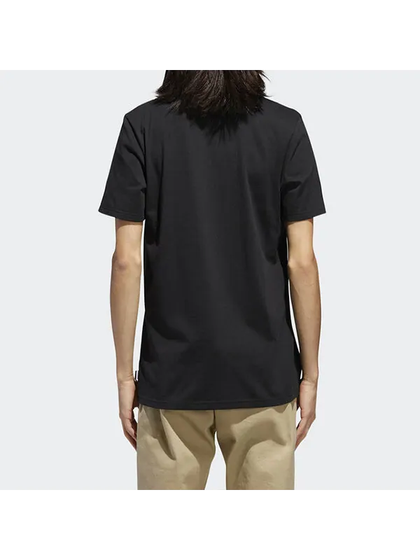 Футболка originals sports loose breathable short sleeve black Adidas — изображение 4 из 4, черный
