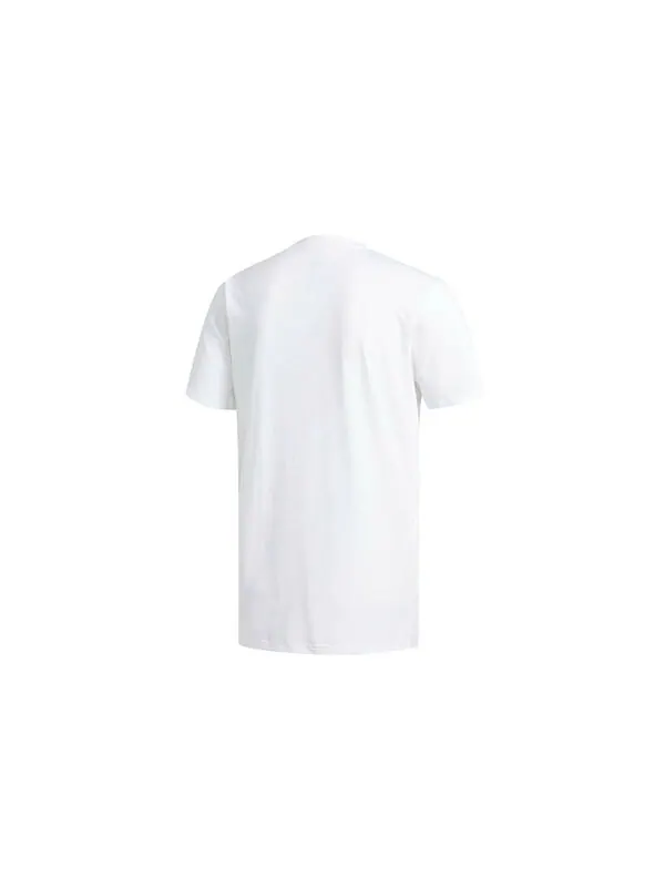 Футболка originals funny logo printing sports short sleeve white Adidas — изображение 2 из 4, белый