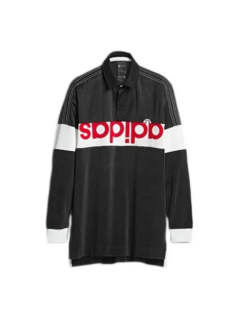 Футболка originals x alexander wang men's polo shirt Adidas — изображение 1 из 4, черный