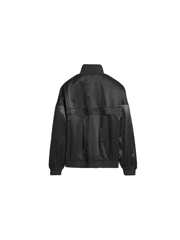 Куртка x alexander wang crossover logo printing colorblock half zipper casual sports jacket black Adidas — изображение 2 из 4