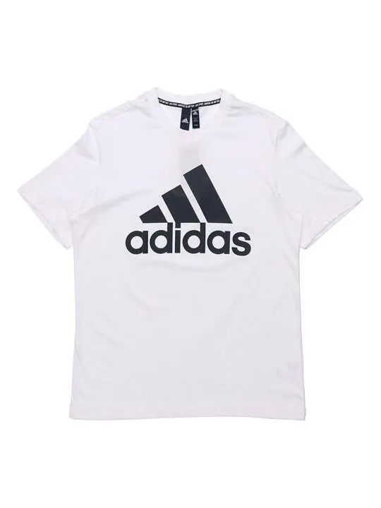 Футболка классические с логотипом напечатанные мужские Adidas — изображение 1 из 4, белый
