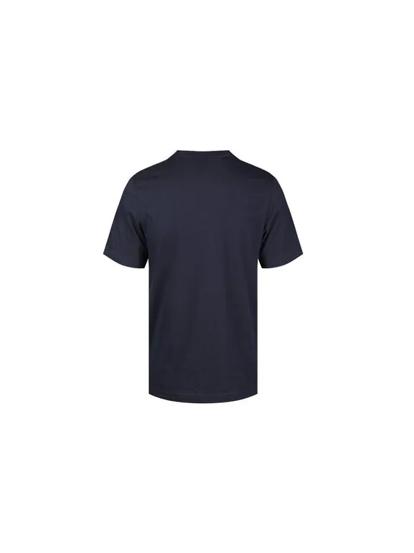 Футболка large logo round neck short sleeve navy blue Adidas — изображение 2 из 4, темно-синий