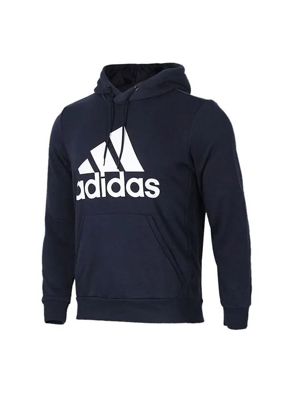Толстовка men's mh bos po ft sports stylish navy blue Adidas — изображение 1 из 4, синий