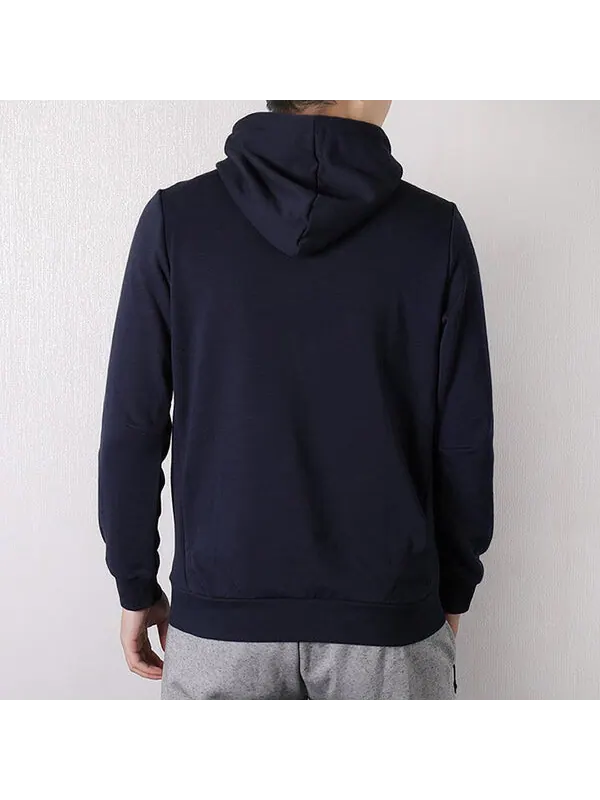 Толстовка men's mh bos po ft sports stylish navy blue Adidas — изображение 4 из 4, синий