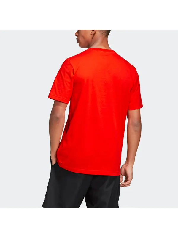 Футболка sports stylish short sleeve red Adidas — изображение 4 из 4, красный