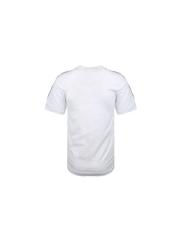 Футболка adidas E 3S Tee Classic Stripe Training Sports Round Neck Short Sleeve White — изображение 2 из 4, белый