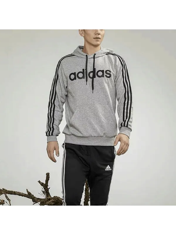 Толстовка Men's adidas Long Sleeves Stay Warm Fleece Lined Gray — изображение 3 из 3, серый