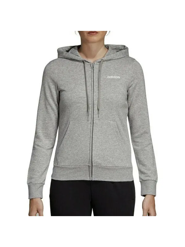 Толстовка с капюшоном тренировочная спортивная Adidas — изображение 3 из 4, серый