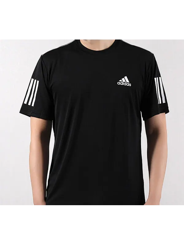 Футболка adidas Club 3str Tee Tennis Sports Short-sleeve Tee Men Black — изображение 3 из 4, черный