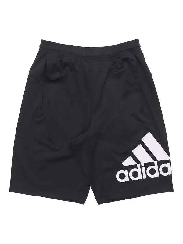 Шорты sports slogan knitted shorts men black Adidas — изображение 1 из 4, черный