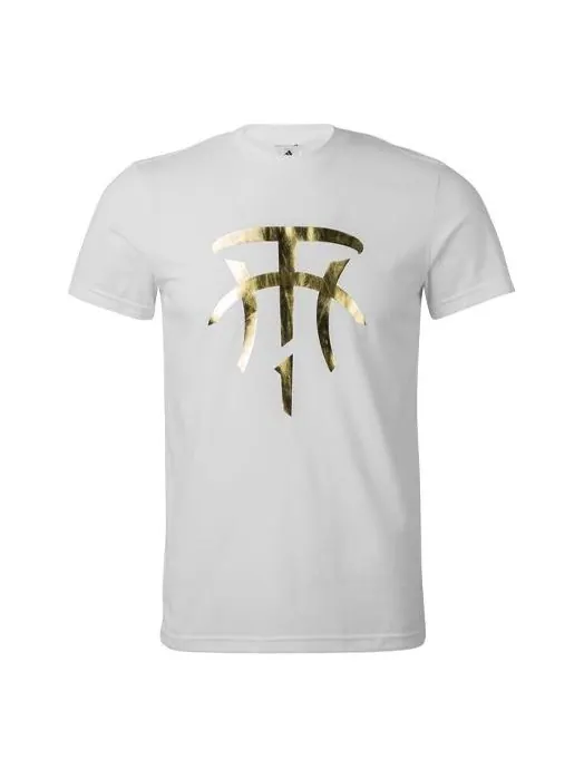 Футболка men's basketball sports white t-shirt Adidas — изображение 1 из 4, белый