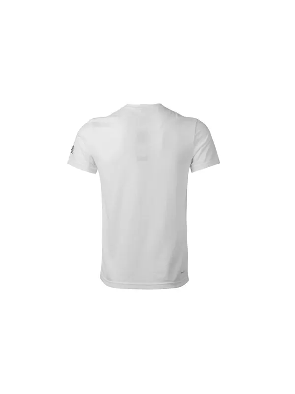 Футболка men's basketball sports white t-shirt Adidas — изображение 2 из 4, белый