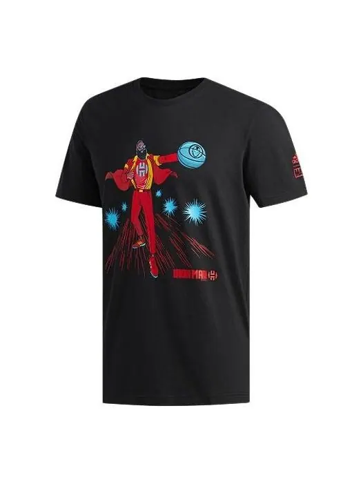 Футболка x marvel harden union avengers basketball s t men's black Adidas — изображение 1 из 4, черный
