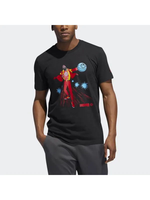 Футболка x marvel harden union avengers basketball s t men's black Adidas — изображение 3 из 4, черный