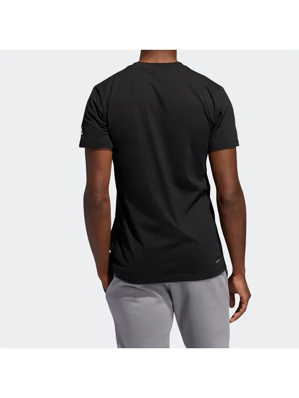 Футболка basketball cartoon printing short sleeve black Adidas — изображение 4 из 4, черный